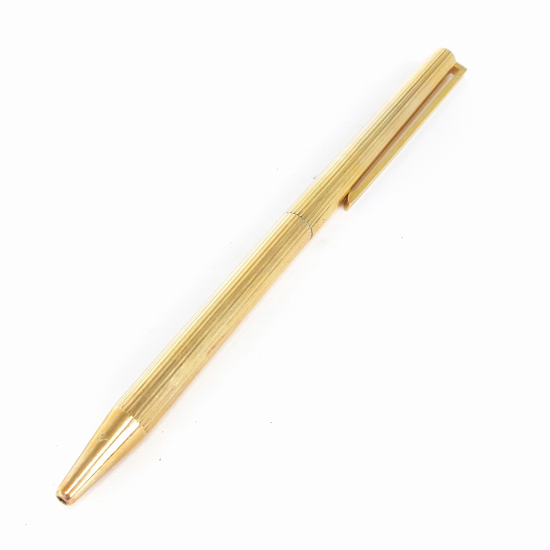 エステーデュポン S.T.DUPONT ボールペン ツイスト式 刻印 ゴールド 
