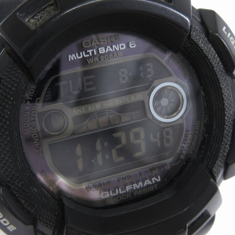 【稼働】Gショック デジタル アウトドアウォッチ 時計 黒 ブラック ガルフマン 稼働】Gショック デジタル アウトドアウォッチ 時計 黒 ブラック