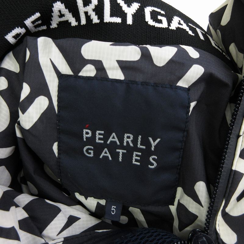 パーリーゲイツ PEARLY GATES ダウンジャケット フード付き ロゴ