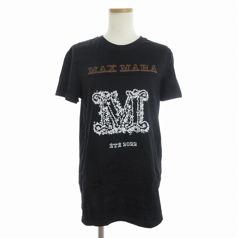 Max Mara マックスマーラ ロゴプリントTシャツ Max Mara 】 クワイエト