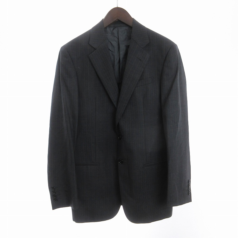 ✨極美品・3ピース✨スキャバル 高級オーダースーツ ストライプ