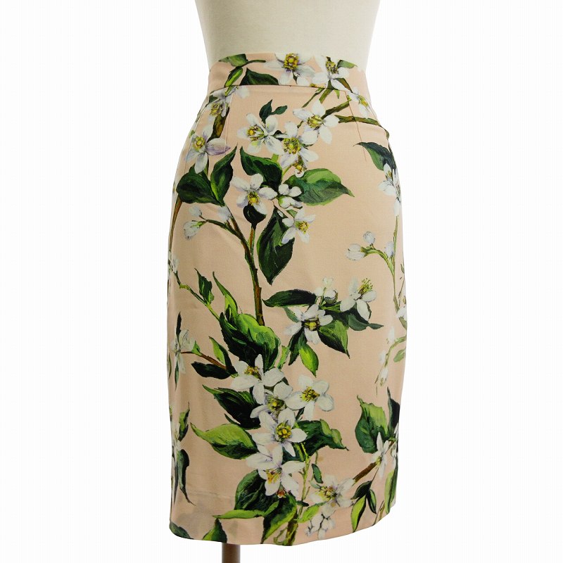 ドルチェ&ガッバーナ ドルガバ DOLCE&GABBANA スカート ひざ丈 バック  