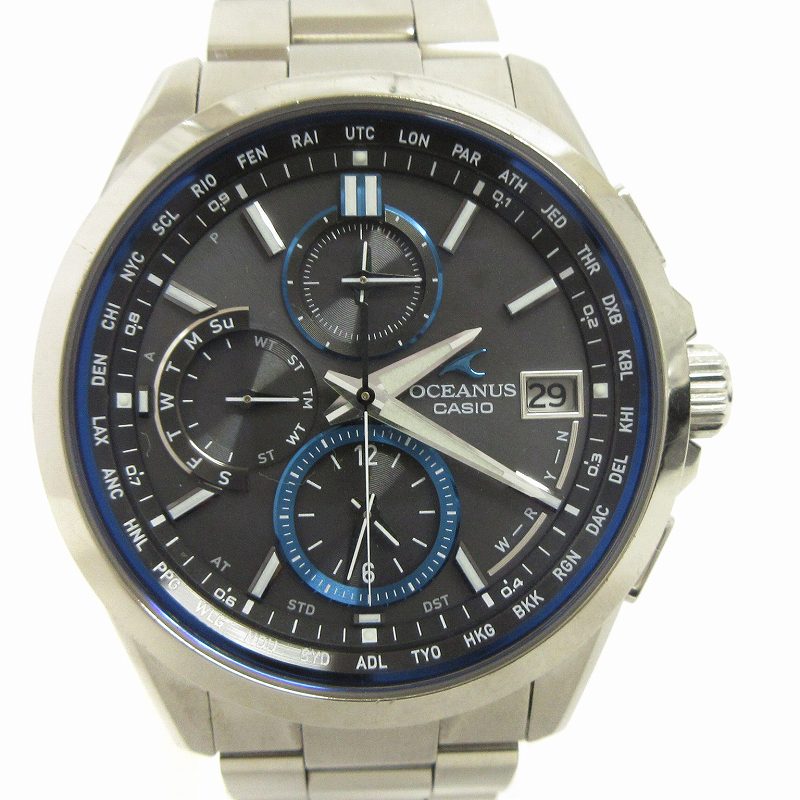 カシオ CASIO オシアナス OCEANUS 腕時計 アナログ クロノグラフ 