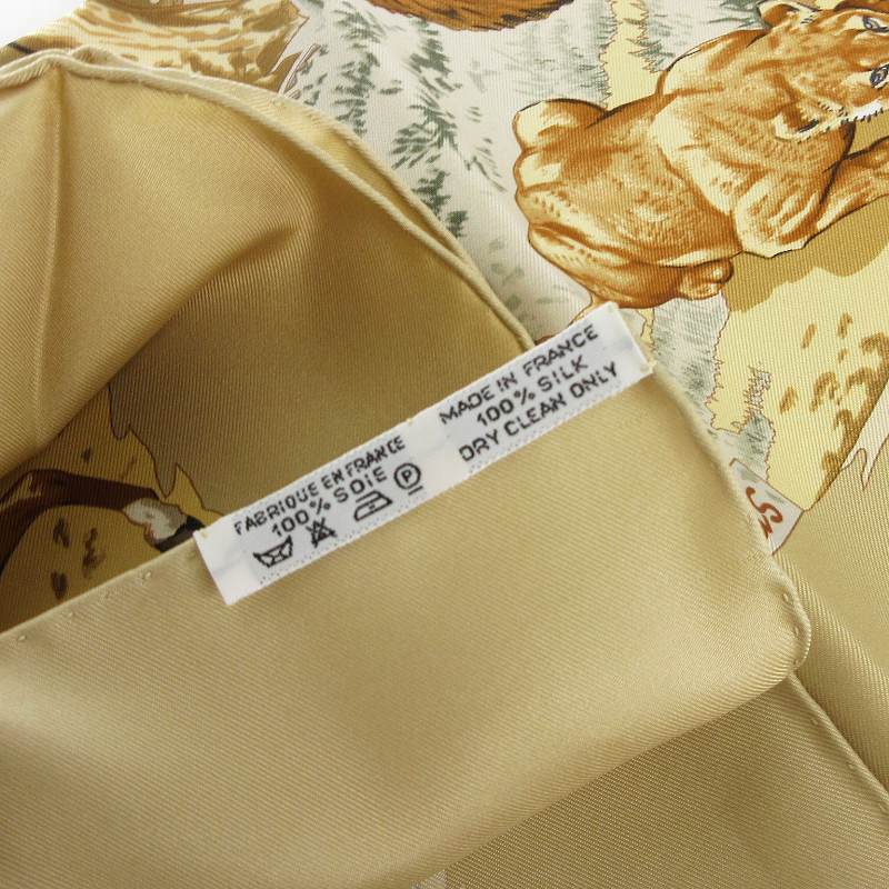 エルメス HERMES 美品 アフリカ AFRICA カレ90 スカーフ シルク