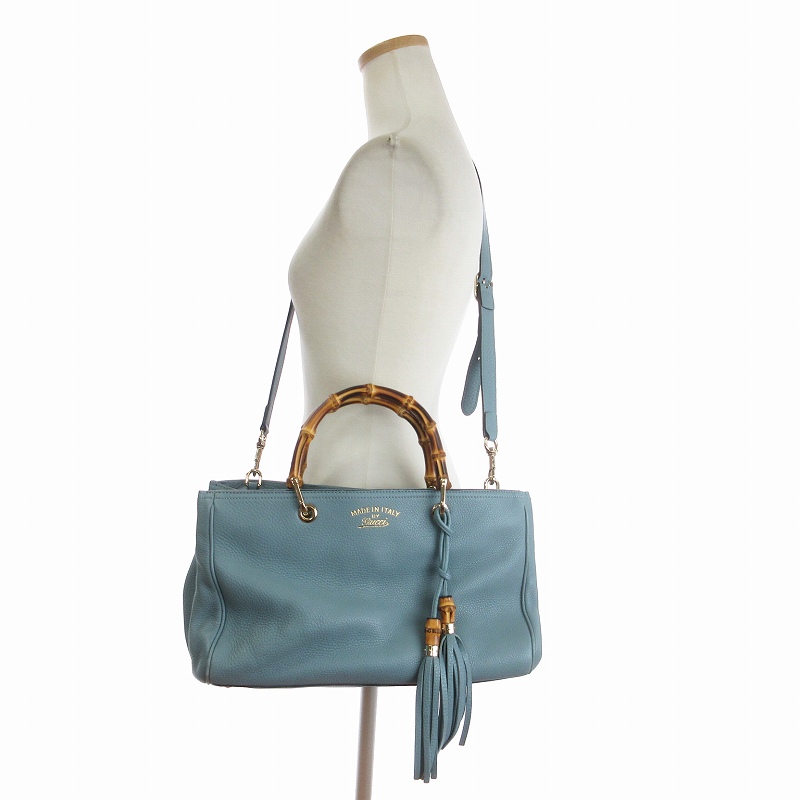 グッチ GUCCI 50周年限定 バンブー ショルダーバッグ ハンド