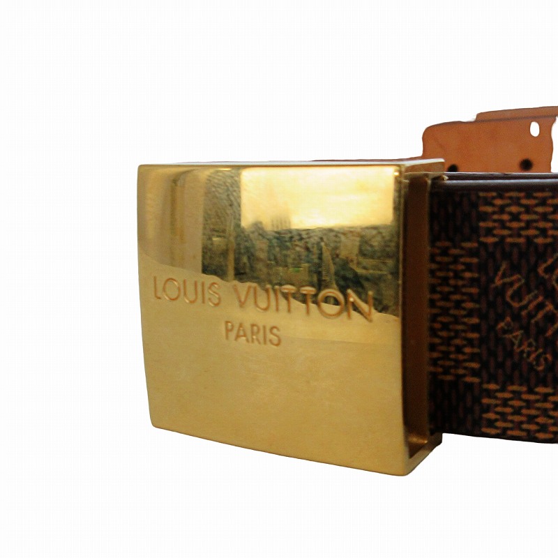 ルイヴィトン LOUIS VUITTON ダミエ サンチュール キャレ ベルト  
