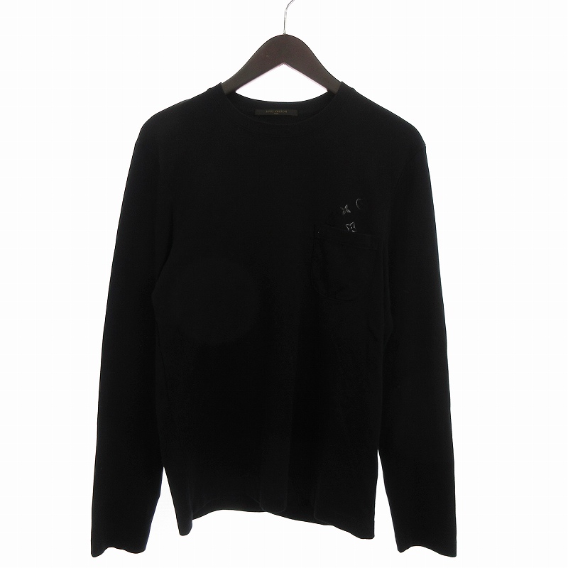 ルイヴィトン LOUIS VUITTON Tシャツ カットソー 長袖 クルーネック 胸 