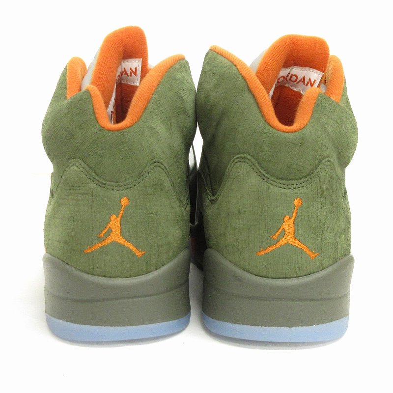 未使用品 ナイキ NIKE タグ付き エアジョーダン5 オリーブ Air Jordan 
