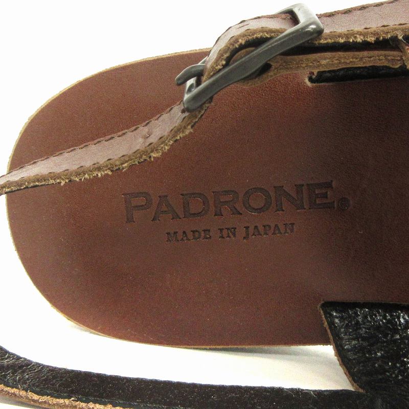 未使用品 パドローネ PADRONE バックストラップサンダル BACK STRAP 