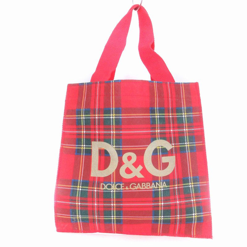 ディー&ジー ドルガバ ドルチェ&ガッバーナ D&G トートバック チェック 