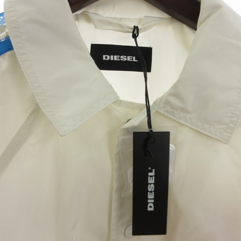 未使用品 ディーゼル DIESEL タグ付き コーチジャケット 長袖 ロゴ 