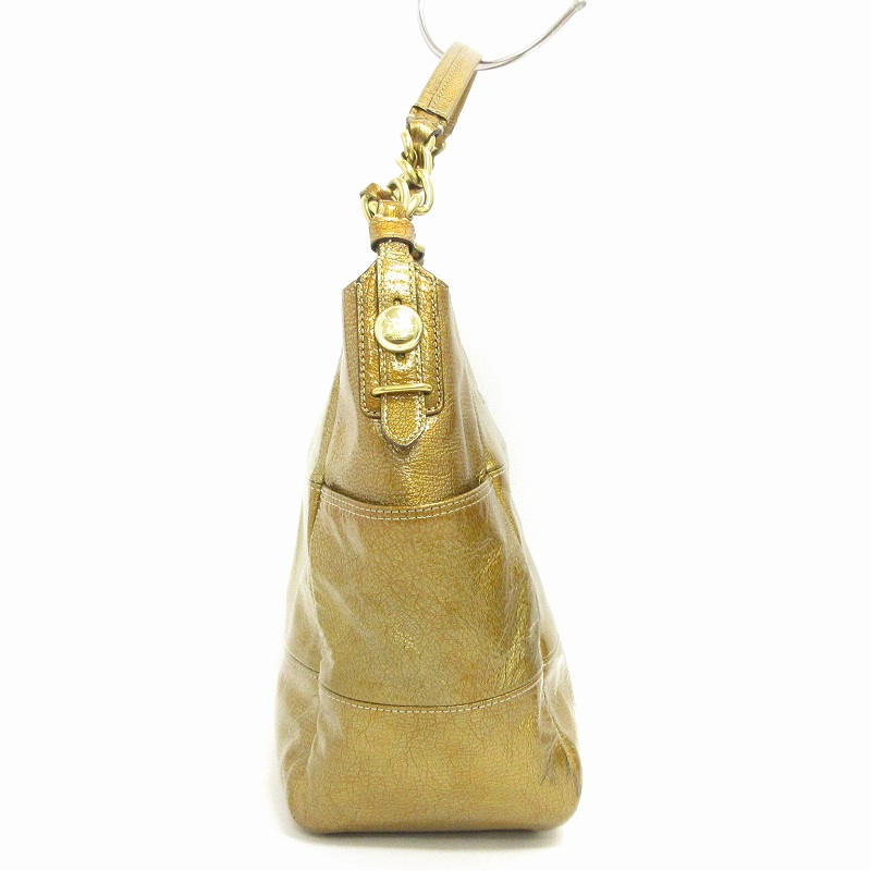 【COACH】コーチ　マディソン　ハンドバッグ　トートバッグ　ゴールド　金　新品 コーチ COACH マディソン ワンショルダー ハンドバッグ