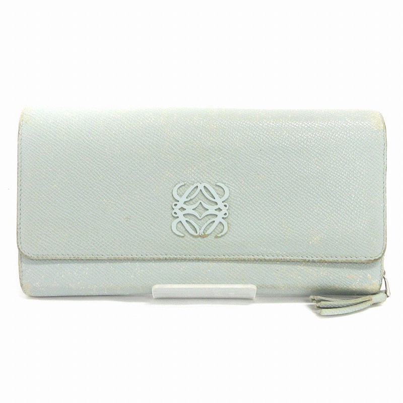 ロエベ LOEWE 長財布 ウォレット アナグラム 二つ折り 小銭入れ レザー  