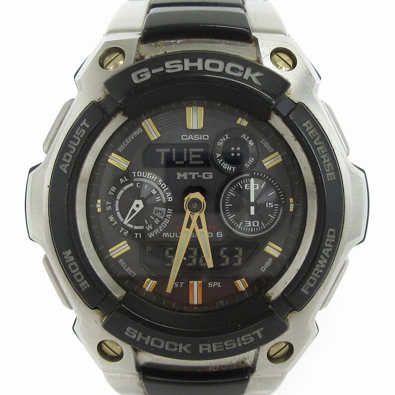 カシオジーショック CASIO G-SHOCK MT-G 腕時計 アナデジ 電波ソーラー  