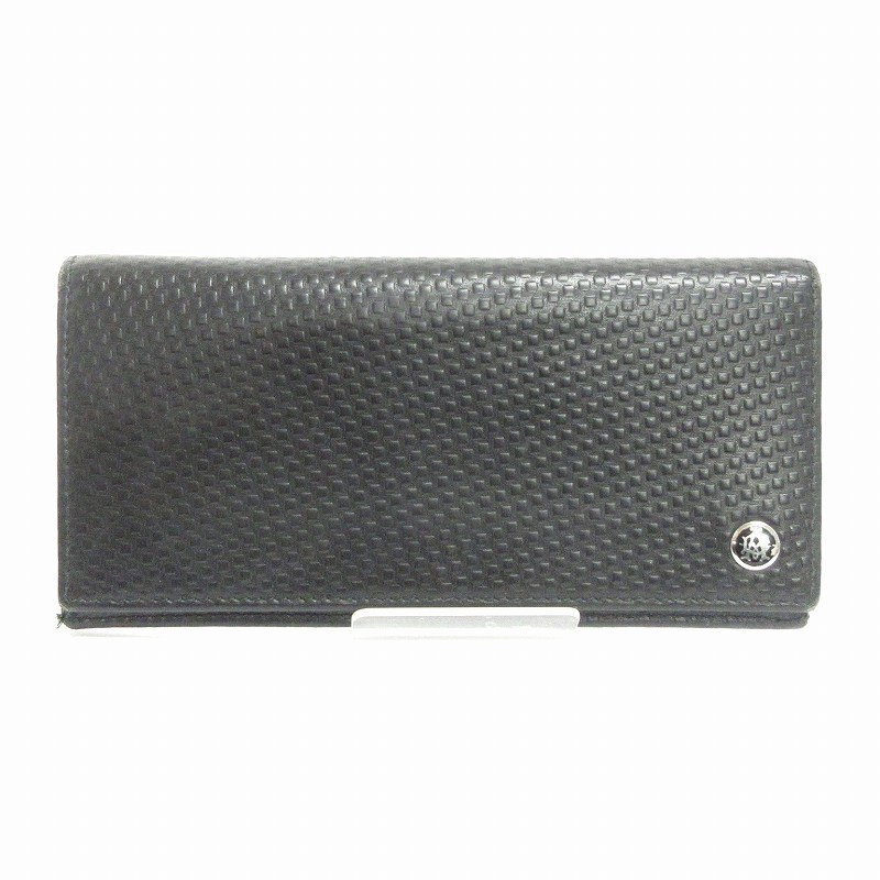 ダンヒル dunhill 長財布 ウォレット 二つ折り 小銭入れ ワンポイント 