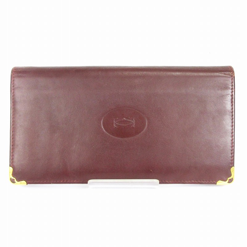 カルティエ Cartier マストライン 札入れ 長財布 ワンポイント