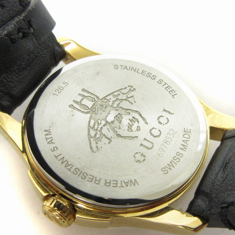 GUCCI タイムレス グッチシマ 腕時計 アナログ クオーツ YA126581