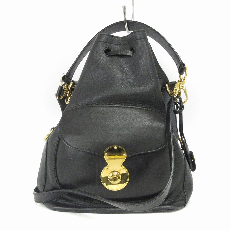 ラルフローレン RALPH LAUREN リッキーバッグ 巾着 ショルダー 2WAY 