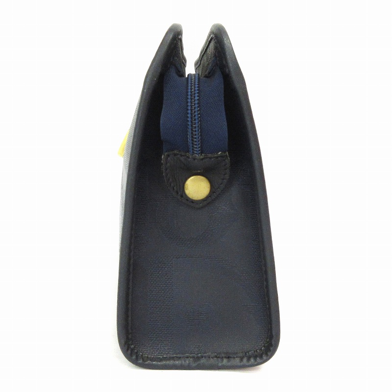 Dior ネイビーレザー クラッチバッグ　ヴィンテージ クリスチャンディオール Christian Dior ヴィンテージ クラッチバッグ