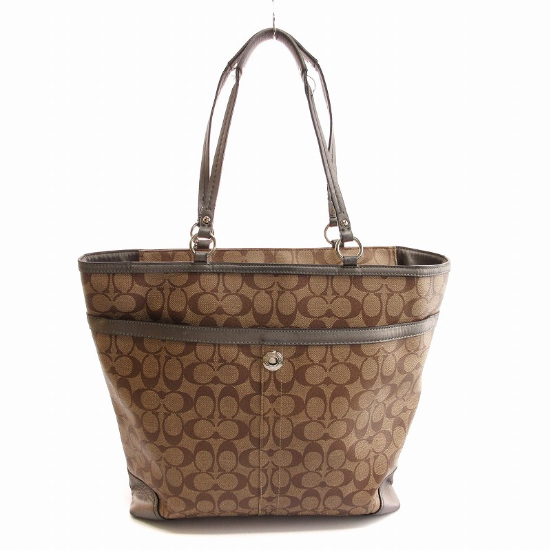 新品COACH ロゴパターン トートバッグ ブラウン COACH ロゴプリント トートバッグ ブラウン 【公式通販】