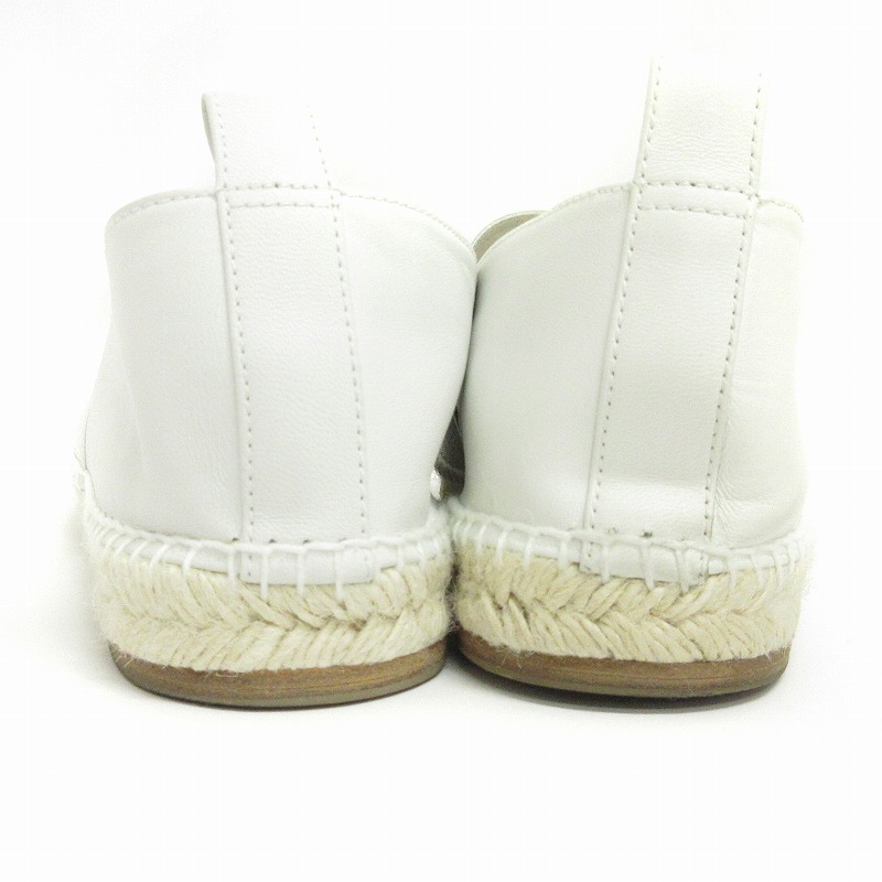 28日迄✨HERMES エルメス エスパドリーユ フラットシューズ 23cm相当 エルメス HERMES エスパドリーユフラットシューズ シルバー