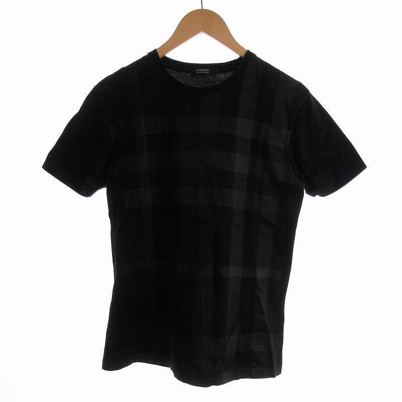 BURBERRY バーバリー メンズ コットンTシャツ ブラック 楽天市場】バーバリー BURBERRY クルーネックTシャツ ブラック