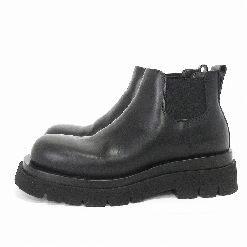 美品 ボッテガヴェネタ ラグ チェルシーブーツ 41 黒 ネロラグ チェルシーブーツ| Bottega Veneta® 日本