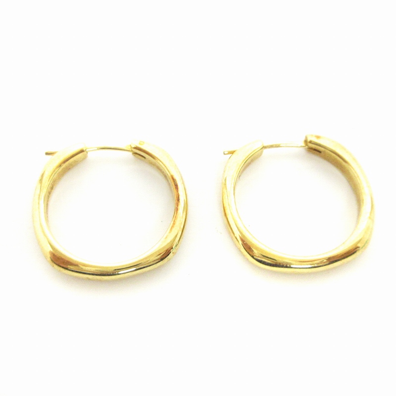 ティファニー TIFFANY & CO. クッション フープピアス スクエア au750 