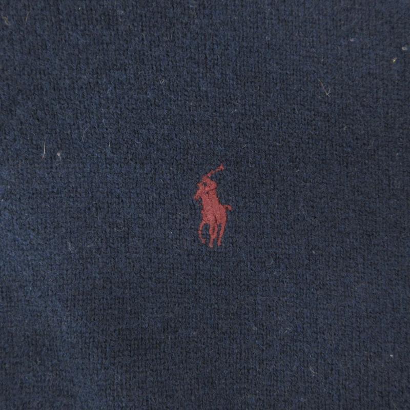 ポロ バイ ラルフローレン Polo by Ralph Lauren ニット セーター タートルネック 長袖 ウール ロゴ刺繍 M 紺 ネイビー /AH11 ■GY01 POLO RALPH LAUREN - ポロ バイ ラルフローレン ニット