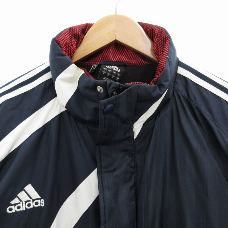 アディダス adidas ベンチコート ロング 中綿 スポーツウェア サイド