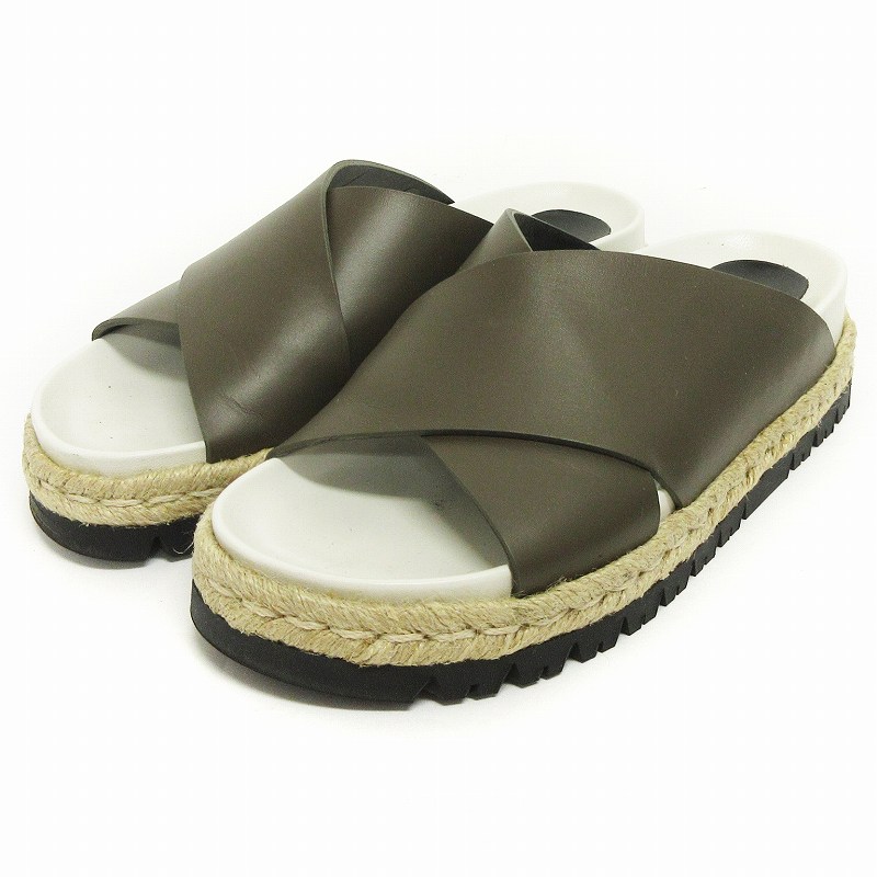 マルニ MARNI フスベット サンダル エスパドリーユ クロス