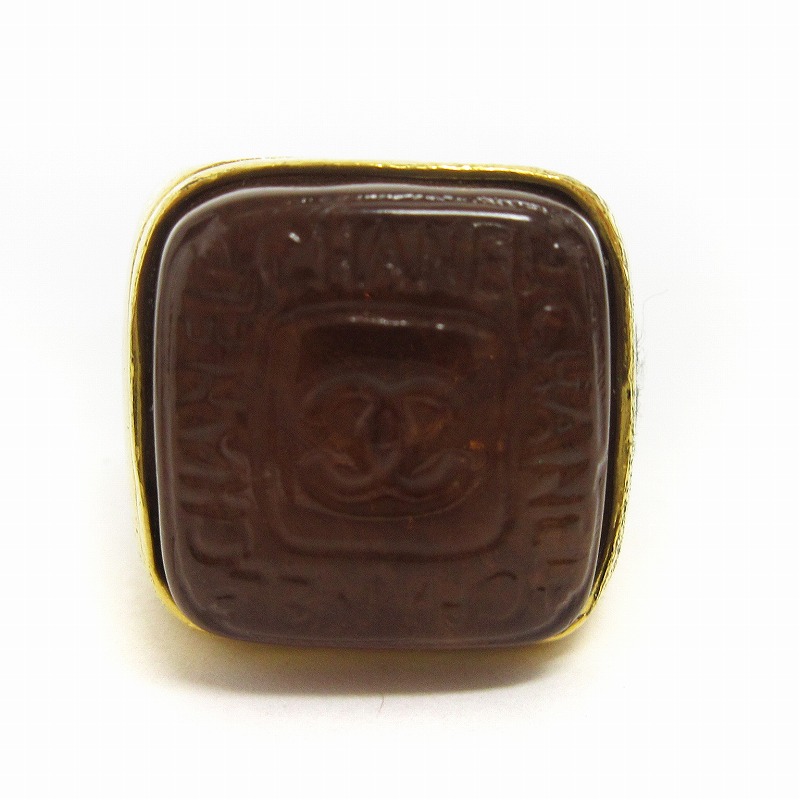 シャネル CHANEL ヴィンテージ リング 指輪 ココマーク 異素材