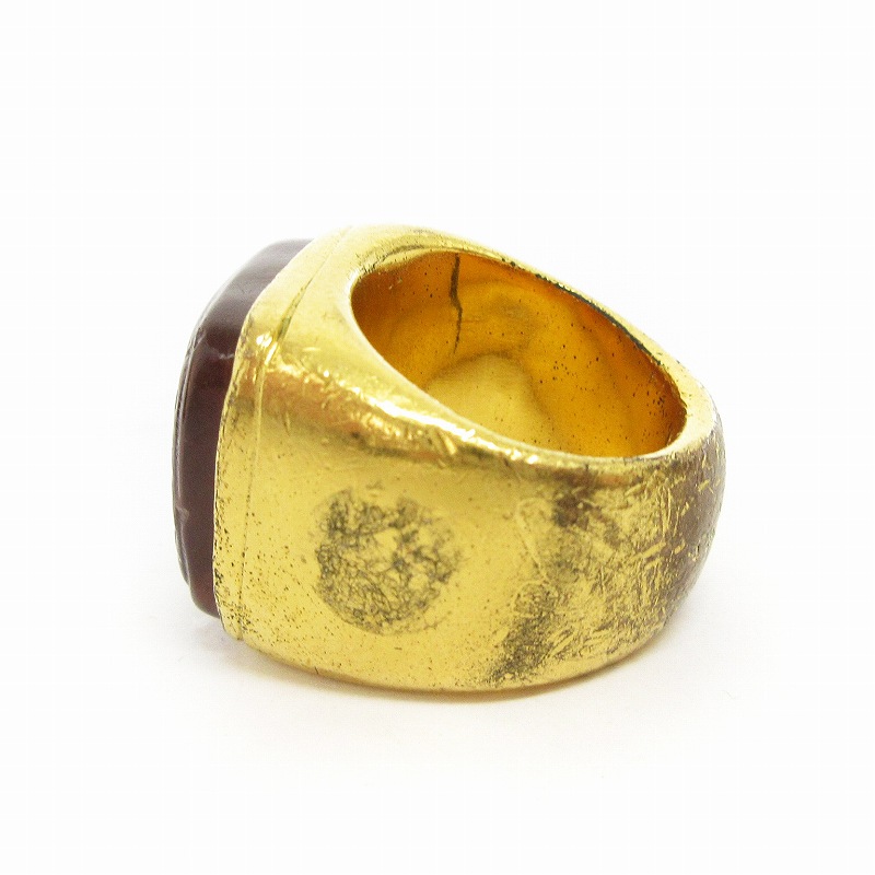 CHANEL シャネル 指輪 ココマークリング 金メッキ ヴィンテージ 9号 CHANEL シャネル 指輪 ココマークリング 金メッキ ヴィンテージ 9号