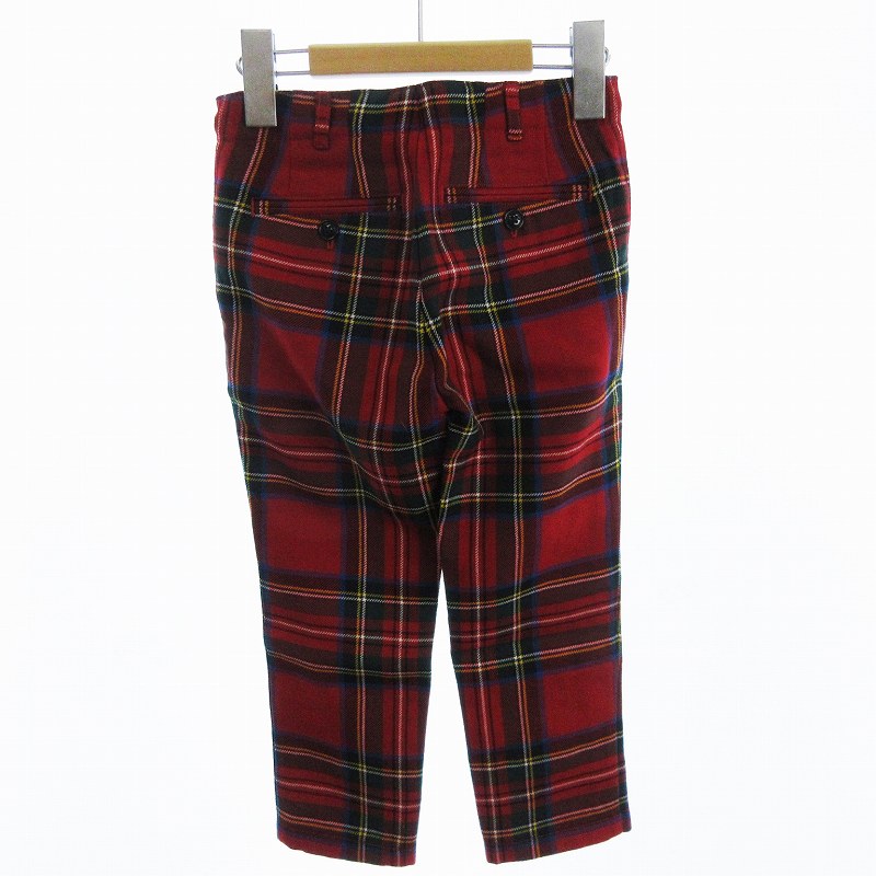 バーバリー チルドレン BURBERRY CHILDREN 美品 チェックパンツ ジップ 