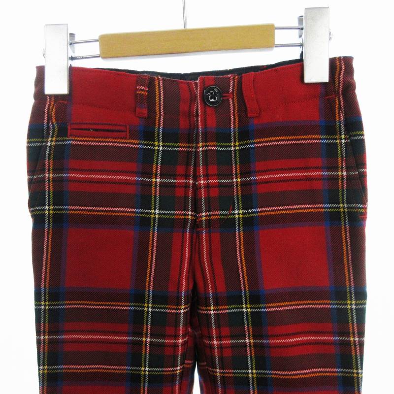 バーバリー チルドレン BURBERRY CHILDREN 美品 チェックパンツ ジップ 