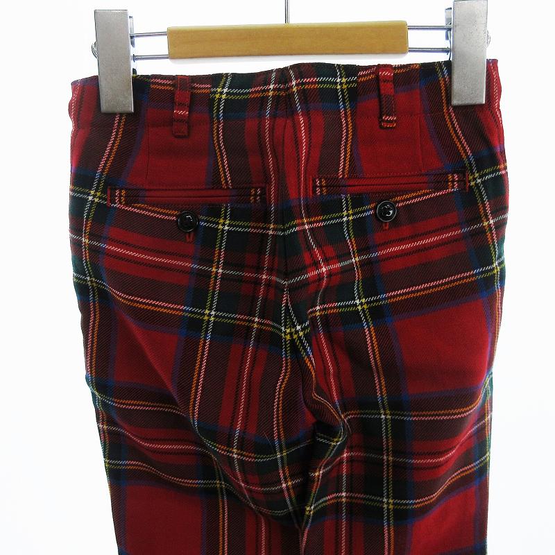 バーバリー チルドレン BURBERRY CHILDREN 美品 チェックパンツ ジップ 