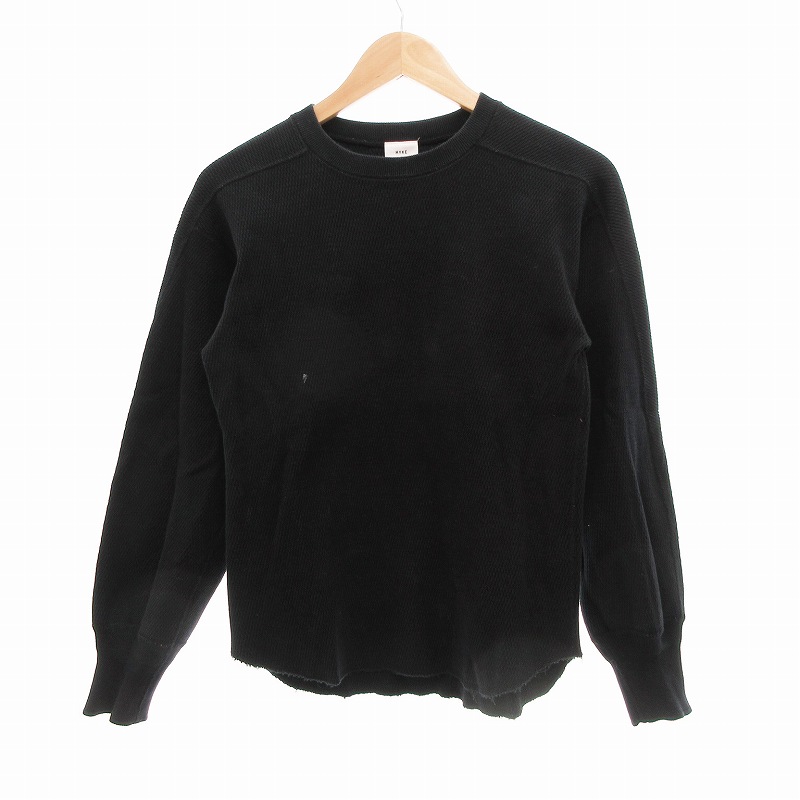 HYKE」 長袖カットソー 1 ブラック レディース HYKE＞リブ ロング