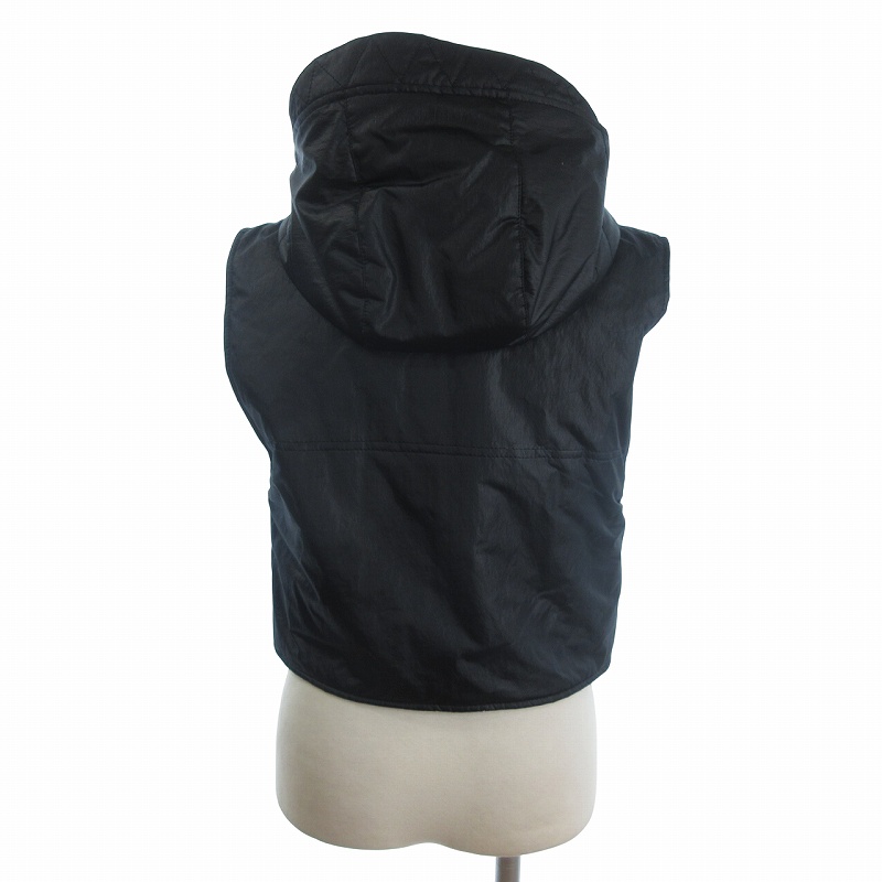 極美品】ドルチェ&ガッバーナ ベスト 中綿 ロゴプレート フード