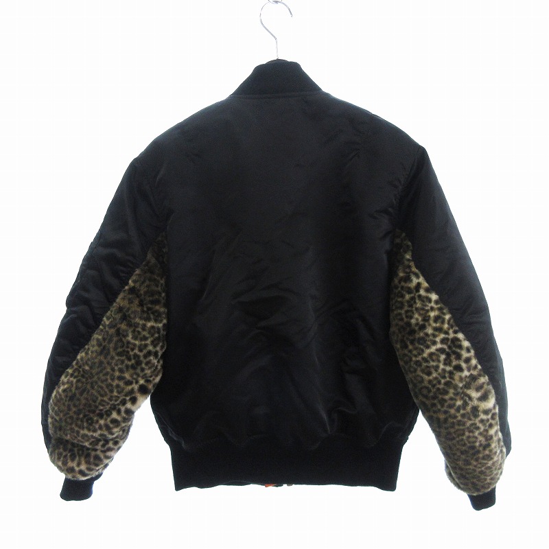 ワコマリア WACKO MARIA LEOPARD FAUX FUR MA-1 FLIGHT JACKET