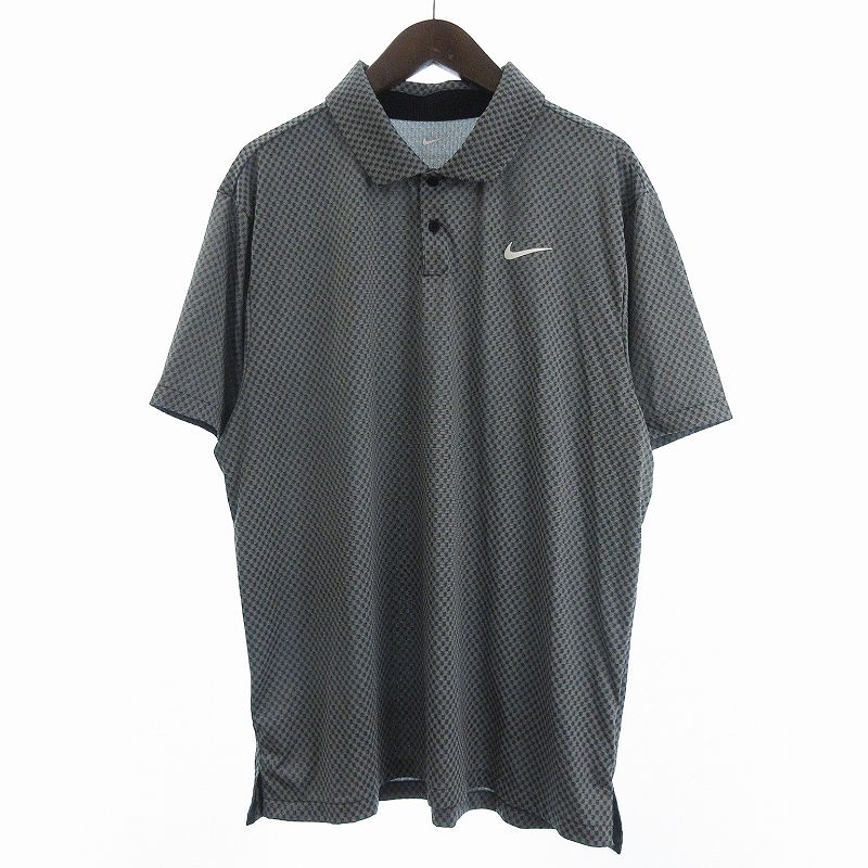 Nike golf ポロシャツ 黒 DRYFIT XXL NIKE⁄ナイキ半袖ポロシャツ Dri
