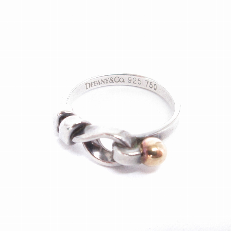 ティファニー TIFFANY & CO. フック＆アイ 指輪 リング 925 750 K18  