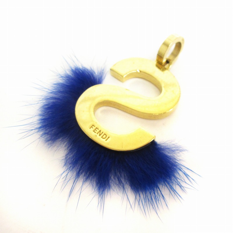 フェンディ FENDI ABCLICK ペンダントトップ イニシャルチャーム S