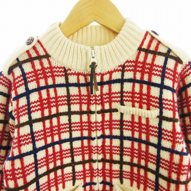 ミキハウス mikihouse ニットジャケット ブルゾン ジップアップ ウール