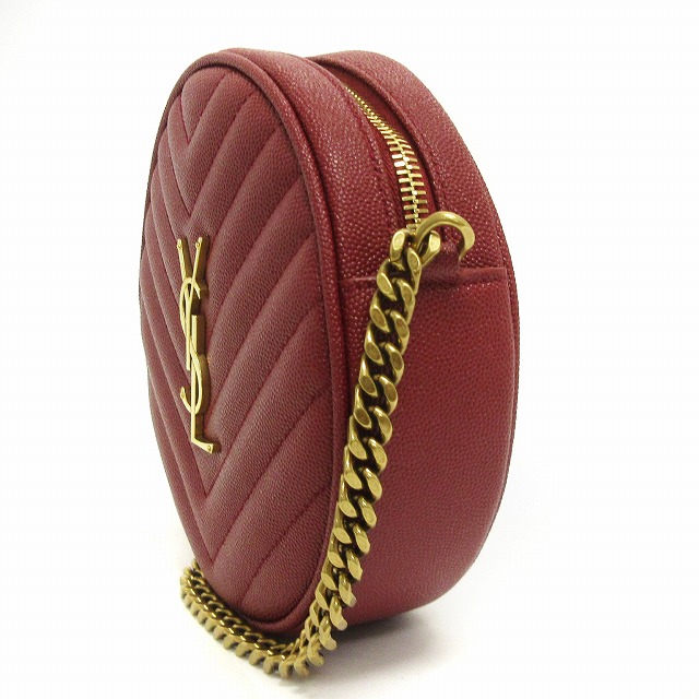 サンローラン パリ SAINT LAURENT PARIS 美品 YSL ヴィニル ショルダー 