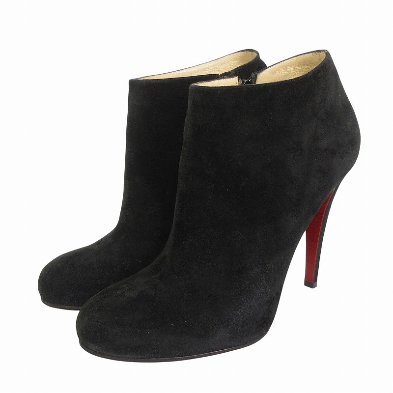 クリスチャンルブタン　スエード　サイドジップ　ブーツ　パンプス Christian Louboutin 新品同様 クリスチャンルブタン スエード