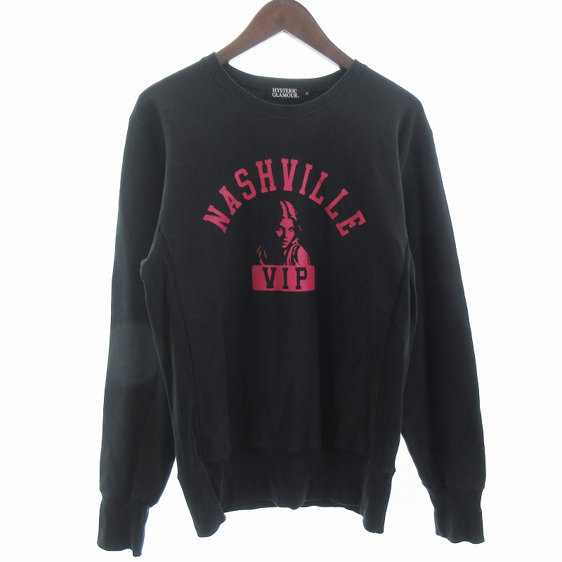 ヒステリックグラマー HYSTERIC GLAMOUR NASHVILLE ガール トレーナー 