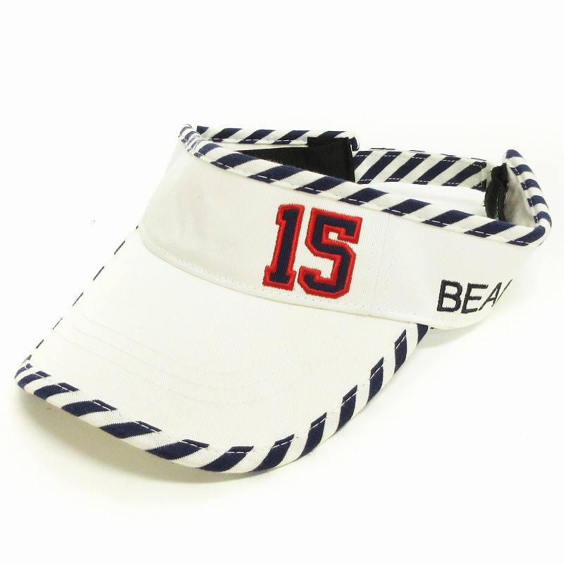 BEAMS GOLF ビームスゴルフ 刺繍ロゴ サンバイザー 57-59cm BEAMS GOLF（ビームス ゴルフ）〈WOMEN〉シーズンロゴ刺繍 サン