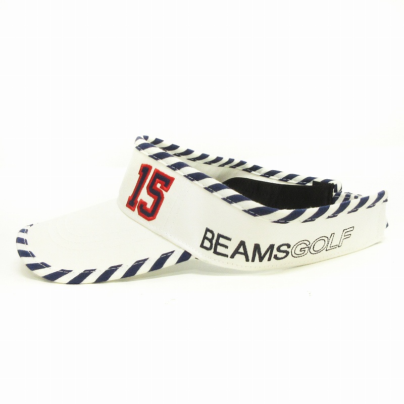 BEAMS GOLF ビームスゴルフ 刺繍ロゴ サンバイザー 57-59cm BEAMS GOLF（ビームス ゴルフ）〈WOMEN〉シーズンロゴ刺繍 サン