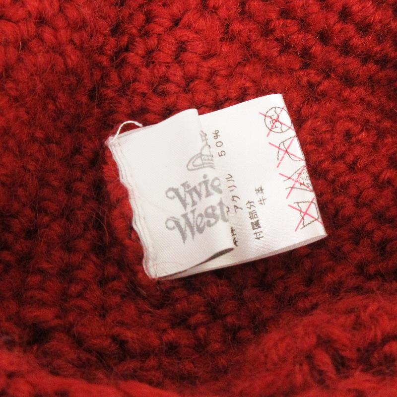 Vivienne Westwood キャスケット リボン オーブ 黒×赤 Vivienne Westwood キャスケット リボン オーブ 黒×赤 VIVIENNE