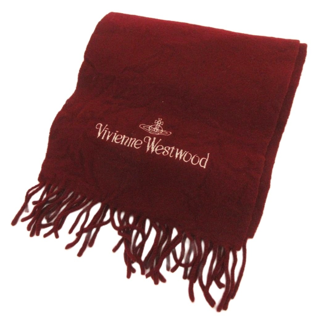 Vivienne Westwood マフラー ボルドー/ベージュ Vivienne Westwood